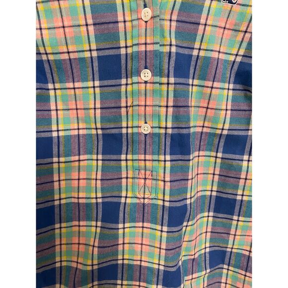 Women's Vineyard Vines 3/4 Button Down Plaid Shirt - Picture 5 of 5